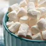 Skål med marshmallow